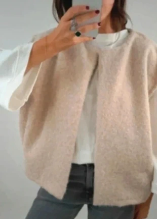 Gilets Sans Manches beige, brand: Boutique indépendante, condition: Very good, size: L / 40 / 12, €16.00, €17.50 includes Buyer Protection