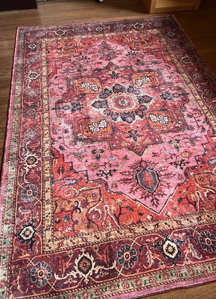 Tapis vintage rose rouge lavable 120x180 cm tapis salon tappeto, marque: saray tapis, état: Neuf avec étiquette, 59,00 €, 62,65 € Protection acheteurs (Pro) incluse