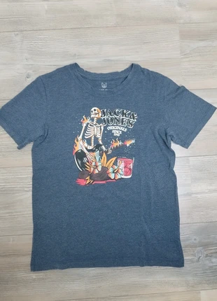 Tee shirt Jack & Jones bleu marine imprimé – 12 ans, marca: Jack & Jones, estado: Muito bom, tamanho: 12 anos / 152 cm, €4.00, €4.90 inclui Proteção do Comprador