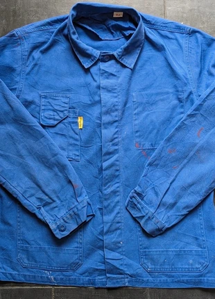 The vintage 1990's Molinel Work jacket, merk: molinel, staat: Heel goed, maat: XL, € 45,00, € 47,95 inclusief Kopersbescherming Pro