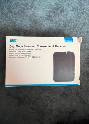 August MR260B Dual Mode Bluetooth Transmitter & Receiver, marca: August, estado: Nuevo con etiquetas, 4,00 €, 4,90 € Protección al comprador incluida