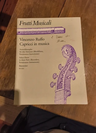Partition Vincenzo Ruffo - Capricci in musica, condition: Good, €8.00, €9.10 includes Buyer Protection