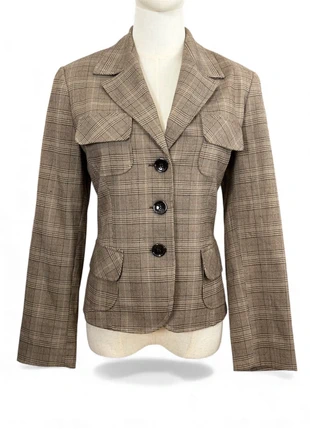 Veste vintage pied-de-poule 40% laine – Elisa Landri (Taille S/M), marque: Vintage Dressing, état: Très bon état, taille: S / 36 / 8, 21,90 €, 23,70 € Protection acheteurs (Pro) incluse