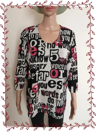 Blouse taille 48/50 voir mensurations, merk: Fashion, staat: Heel goed, maat: 4XL / 48 / 20, € 6,00, € 7,00 inclusief Kopersbescherming
