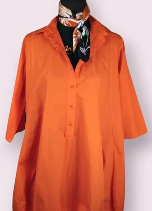 Robe chemise ample orange Senes, marca: Senes, estado: Novo sem etiquetas, tamanho: XL / 42 / 14, €46.00, €49.00 inclui Proteção do Comprador