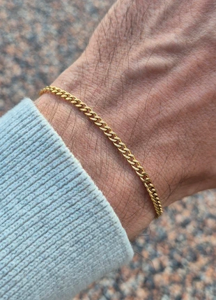 Bracelet chaîne gourmette dorée minimaliste ajustable élégant chic, merk: Boutique Bohéme, staat: Nieuw zonder prijskaartje, € 7,99, € 9,09 inclusief Kopersbescherming Pro