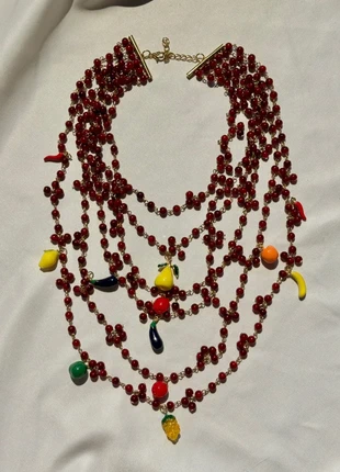 Beautiful Large Multi Bead Necklace Fruits, marca: Vintage Love, estado: Muy bueno, 33,00 €, 35,35 € Protección al comprador incluida