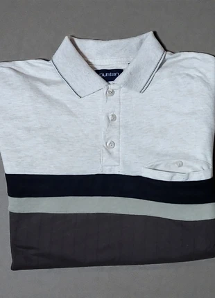 Pull à boutons Puritan blanc et marron – Half-Zip, marque: Vintage Dressing, état: Bon état, taille: S, 7,90 €, 9,00 € Protection acheteurs incluse