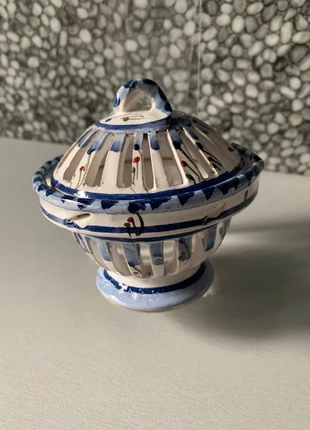 Photophore bleu tunisien, merk: Fabrication Artisanale, staat: Heel goed, € 6,00, € 7,00 inclusief Kopersbescherming