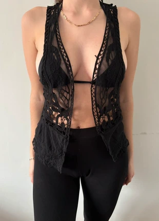 Lace embroidered cover up, brand: Vintage Dressing, condition: Very good, size: S / 36 / 8, €25.00, €26.95 includes Buyer Protection