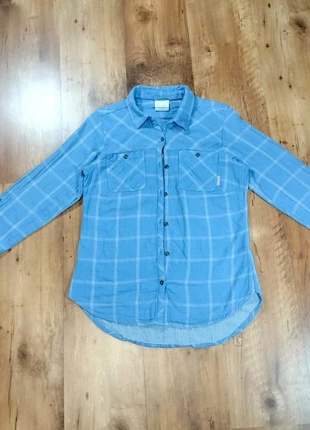 Chemise bleu à carreaux Colombia femme taille XS, marca: Colombia, estado: Muito bom, tamanho: XS / 34 / 6, €12.00, €13.30 inclui Proteção do Comprador