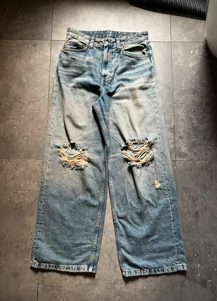 Baggy pants strappato vintage slavato, merk: Scuffers, staat: Nieuw zonder prijskaartje, maat: M, € 55,00, € 58,45 inclusief Kopersbescherming