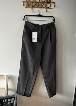 Pantalon tailleur gris Zara - Neuf avec étiquette, brand: Zara, condition: New with tags, size: S / 36 / 8, €12.00, €13.30 includes Buyer Protection