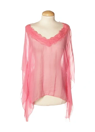 pink sheer vintage blouse, brand: Vintage Dressing, condizioni: Ottime, taglia: M / IT 42 / EU 38, €65.00, €68.95 include la Protezione acquisti