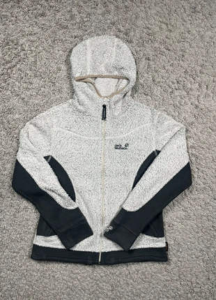 Veste polaire à capuche full zip Jack Wolfskin Taille L Couleur Blanc et Noir, marca: Jack Wolfskin, estado: Muito bom, tamanho: L / 40 / 12, €17.00, €18.55 inclui Proteção do Comprador