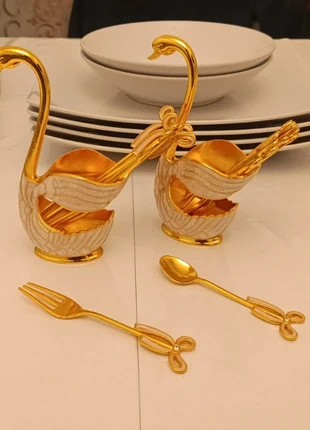 6 cuillère et 6 fourchette à dessert, brand: pas de marque, condizioni: Nuovo senza cartellino, €10.00, €11.20 include la Protezione acquisti