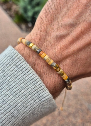 Bracelet ajustable à perles minimalistes élégant bohème chic, merk: Studio Bohème, staat: Nieuw zonder prijskaartje, € 8,99, € 10,14 inclusief Kopersbescherming Pro