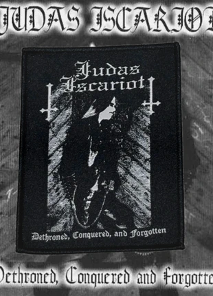 Judas Iscariot - Dethroned, Conquered, and Forgotten Woven Patch, brand: Metal, condition: New without tags, £6.00, £7.00 includes Buyer Protection