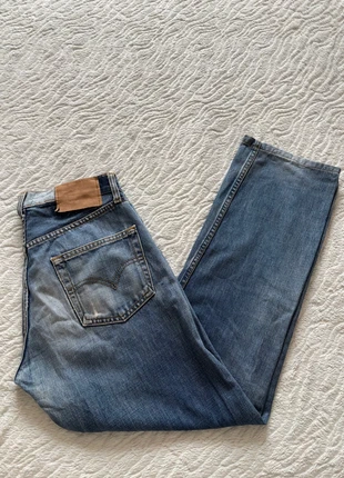 Jean Levi’s 501 coupe droite straight bleu stonewahsed patchwork 90s vintage taille W28 M/38, marque: Levi's, état: Bon état, taille: W28 | FR 38, 20,00 €, 21,70 € Protection acheteurs incluse