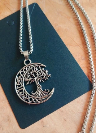 Colar Lua e Árvore da Vida 🌳🌙 em Aço Inoxidável, merk: Alternative, staat: Nieuw zonder prijskaartje, € 8,50, € 9,63 inclusief Kopersbescherming