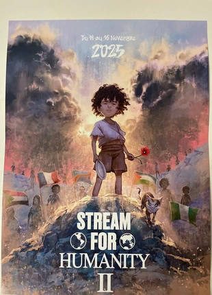 Affiche stream for humanity 2, marque: aminematue, état: Très bon état, 15,00 €, 16,45 € Protection acheteurs (Pro) incluse