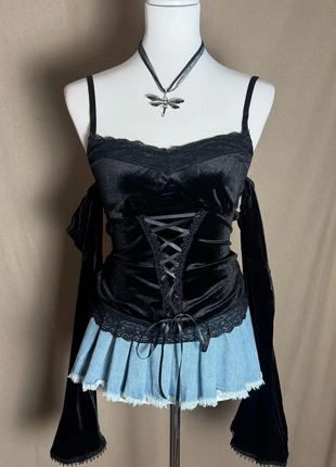 Top type coquette & romantique aesthetic - Style vintage Y2K, brand: COQUETTE, condition: Very good, size: M / 38 / 10, €18.00, €19.60 includes Buyer Protection Pro