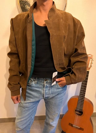 Veste bombers vintage 90s en daim, marke: Vintage Dressing, zustand: Gut, größe: M, 40,00 €, 42,70 € inklusive Vinted-Käuferschutz