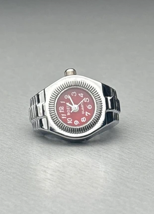 Bague montre vintage red quartz en acier inoxydable, marque: CHROME, état: Très bon état, taille: Ajustable, 10,00 €, 11,20 € Protection acheteurs incluse