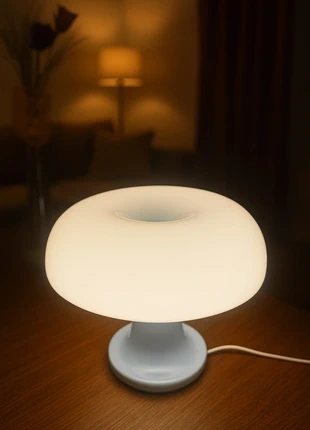 Lampe champignon blanche design vintage style Bauhaus, brand: Vintage Love, condition: Very good, €15.90, €17.40 includes Buyer Protection