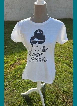 Tee shirt EVJF taille S, estado: Muy bueno, tamaño: S / 36 / 8, 5,00 €, 5,95 € Protección al comprador incluida
