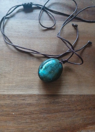 Verstelbare labradoriet ketting, merk: edelsteen, staat: Heel goed, € 5,00, € 5,95 inclusief Kopersbescherming