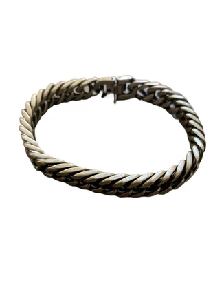 Bracelet homme grosse maille serré inoxydable, marca: Fabrication Artisanale, estado: Muito bom, €25.00, €26.95 inclui Proteção do Comprador