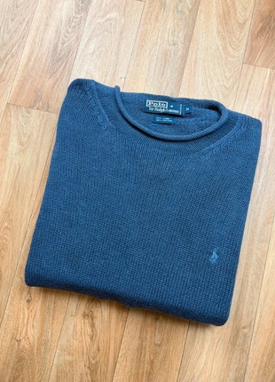 Pull sans capuche Crewneck Ralph Lauren bleu col rond Lin et coton taille M, marque: Ralph Lauren, état: Bon état, taille: M, 22,00 €, 23,80 € Protection acheteurs (Pro) incluse