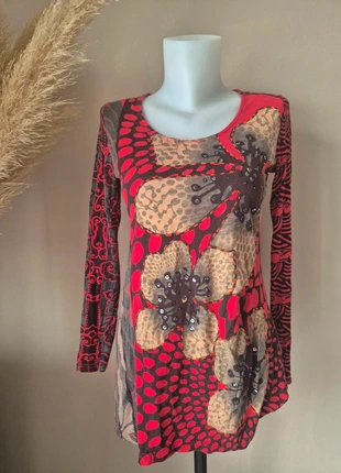 Pull rouge pour femme Desigual - Taille M/L, marque: Desigual, état: Très bon état, taille: M / 38 / 10, 14,00 €, 15,40 € Protection acheteurs incluse