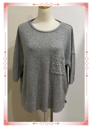 Tunique Zara Tee shirt ample vintage manches courtes gris Taille L, brand: Zara Trafaluc, condition: Good, size: S / 36 / 8, €4.90, €5.85 includes Buyer Protection