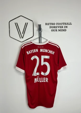 Bayern munich 2017/2018 Home, marke: adidas, zustand: Sehr gut, größe: M, 55,00 €, 58,45 € beinhaltet Vinted-Käuferschutz Pro