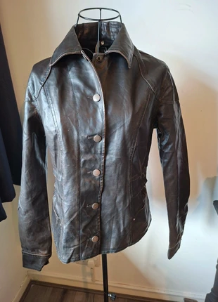No Boundaries Vintage Dark Brown Faux Leather Jacket, brand: No Boundaries, condition: Very good, size: S / UK 8-10, £8.00, £9.10 includes Buyer Protection