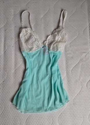 Caraco cami laced dentelle transparent see through vintage y2k coquette, brand: COQUETTE, condition: Very good, size: M / 38 / 10, €13.00, €14.35 includes Buyer Protection