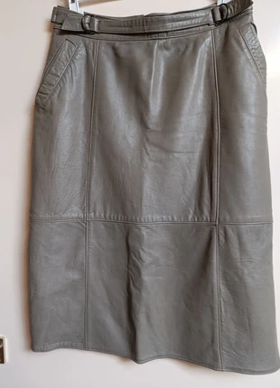 Leren rok lang, staat: Heel goed, maat: L / 40 / 12, € 15,00, € 16,45 inclusief Kopersbescherming