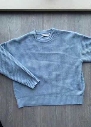 Heavy knit sweater Light blue, marque: Bershka, état: Très bon état, taille: L, 19,50 €, 21,18 € Protection acheteurs incluse