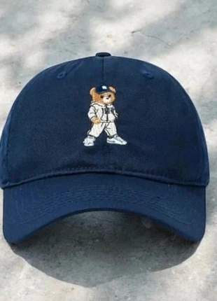 🧢 Casquette bleu marine à logo ourson brodé, brand: Vintage Dressing, condition: Very good, size: One size, €20.99, €22.74 includes Buyer Protection