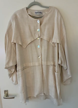 Vintage jasje met linnen look van Depeche Mode, merk: Depeche Mode, staat: Heel goed, maat: XXL / 44 / 16, € 15,00, € 16,45 inclusief Kopersbescherming