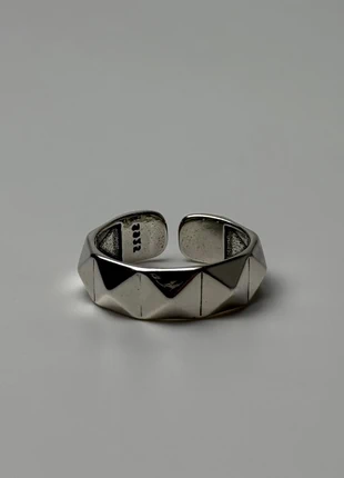 Bague géométrique chic en argent 925, ajustable anneau design argenté, marque: Argent, état: Très bon état, taille: Ajustable, 10,00 €, 11,20 € Protection acheteurs (Pro) incluse