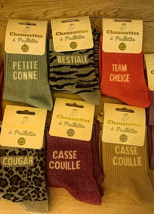 Chaussettes à Paillettes, marque: chaussettes à paillettes, état: Neuf avec étiquette, taille: M | 39–42, 4,00 €, 4,90 € Protection acheteurs incluse