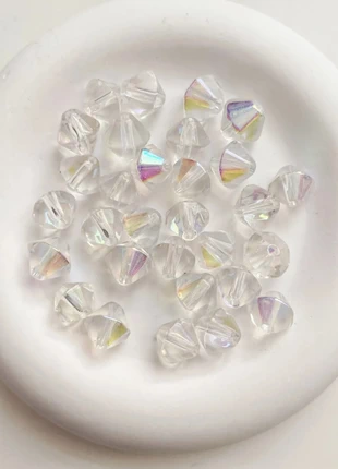 Matériaux DIY perles en verre de forme irrégulière 8 mm, 30pièces, état: Neuf sans étiquette, 1,00 €, 1,75 € Protection acheteurs (Pro) incluse