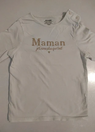 T shirt manches longues fille T2A T24M Kiabi, brand: Kiabi, condition: Very good, size: 18-24 months / 86 cm, €1.00, €1.75 includes Buyer Protection