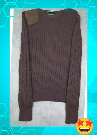 Pull torsadé marron épaule cuir Marque Lauren Ralph Lauren Taille M, marque: Lauren Ralph Lauren, état: Très bon état, taille: M / 38 / 10, 28,00 €, 30,10 € Protection acheteurs (Pro) incluse