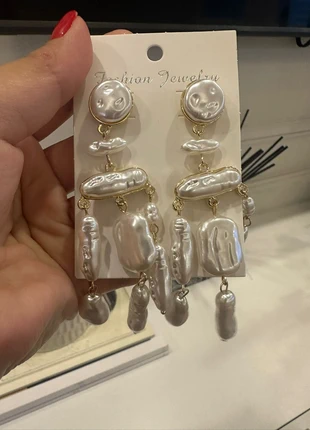 Boucles d'oreilles dorées avec perles baroques, zustand: Neu, mit Etikett, 15,00 €, 16,45 € inklusive Vinted-Käuferschutz