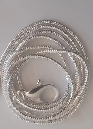 Chaîne ultra fine en argent 925 collier 45 cm maille serpent 1 mm, marque: Argent, état: Neuf sans étiquette, 6,50 €, 7,53 € Protection acheteurs incluse