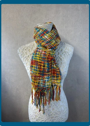 Écharpe à franges multicolore – Lot MI30, condition: Very good, €7.10, €8.16 includes Buyer Protection Pro